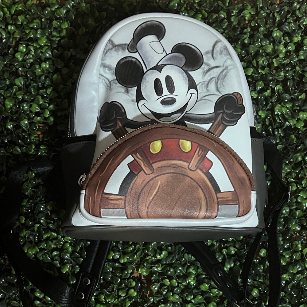 Steam Boat Mickey Loungefly  - Black and Brown